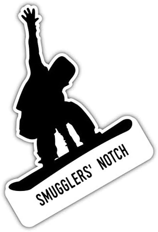 Smugglers' Notch Vermont Ski Приключения Souvenir Е 4-Инчов Винил Decal Sticker Board Design