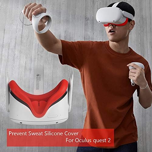 Zaracle Cover Set for Oculus Quest 2,1 бр Силиконов калъф Eye Pad for Oculus Quest 2 Калъф за очите, Предпазва от изпотяване