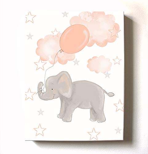 Странни един слон теле балон Тема - Облаци и Звезди на Опъната Платно Декор на детска стени - на Изкуството, което прави запоминающуюся идея за подарък - Изберете от ?
