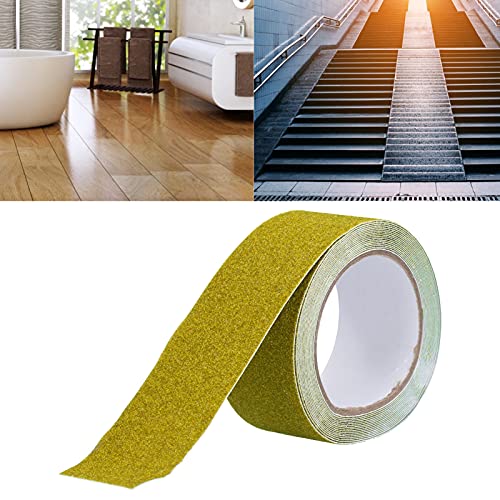 Non Slip Traction Лента, Non Slip Tape UV Защита Носете Resistant Waterproof 5 Meters Long for Industrial for Outdoor(жълт)