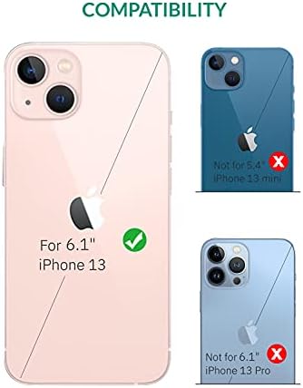 KILINO Портфейла Case for iPhone 13 5G [RFID Заключване] [Сафьяновая кожа] [Амортизирующий броня] [Слотове за карти] [Стойка] [Магнитна закопчалка] флип-надолу капачката Фолио за iPhon