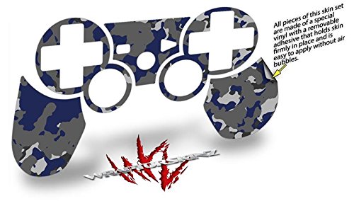 WraptorCamo Old School Camouflage Camo Blue Navy - Стикер Стил на Кожата е подходящ Sony PS3 контролер (CONTROLLER не
