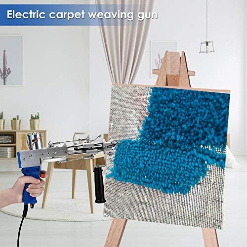 ETE ETMATE Electric Carpet Tufting Gun, Carpet Weaving Machine, Flocking Machine, Industrial Embroidery Machine, Cut Pile Knitting Machine(Cut Pile)