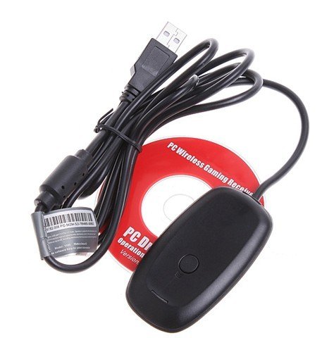 Безжичен USB приемник, Слот Съвместим контролер Xbox 360/x360 към PC(черен)