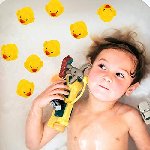 LUTER 48Pcs Rubber Ducky Bath Toy for Kids, Float and Squeak Mini Small Colorful Ducks Bath Toys for Shower/Birthday/Party