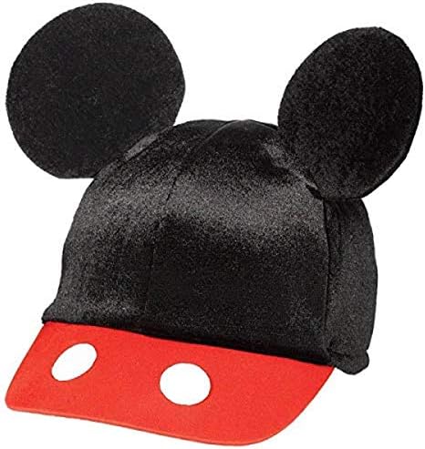 Amscan DisneyMickey Mouse Birthday Party Mickey' 's Ear Baseball Hat Аксесоар, 5 5/8 X 3 1/2, Черен/Червен/Бял
