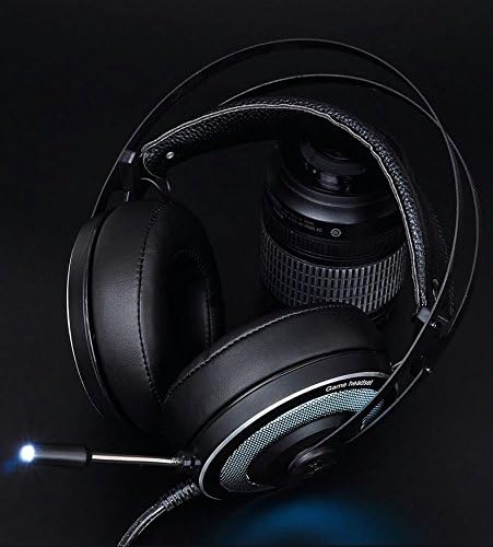 HUO JI X-200 Stereo PC Gaming Headset Over-Ear Слушалки, контрол на Звука с Дихателната Led Подсветка