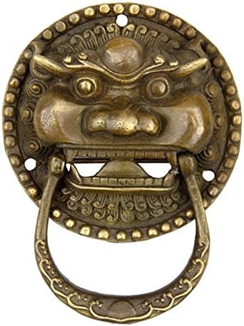 Дръжка,Античен Вратата Чука Бронзова Врата Чук Звяр Дръжка Китайската Твърда Латунная Врата Копчето Антични Врата Копчето