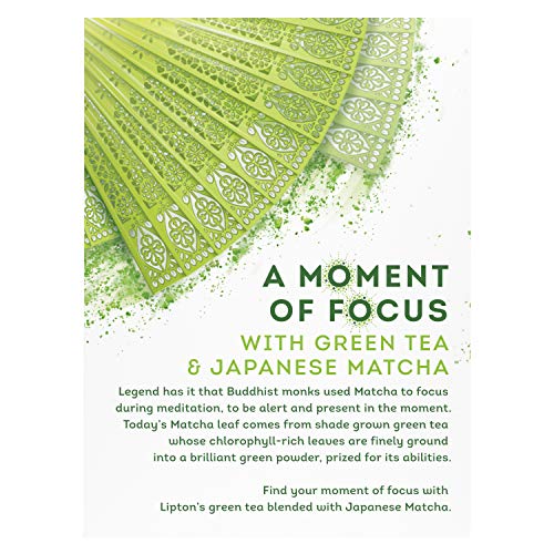 Lipton Magnificent Matcha Tea Bags за топла напитка от Зелен чай от този мач 15 чаени пакетчета 4 броя