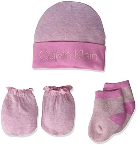 Calvin Klein baby-boys Kids Unisex Чорапи & Hats & Mittens Gift Set for Babies 0-6 Months