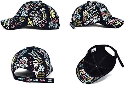 Флипер Новата Версия на Дизайнер Мулти Драскат Графити Скица Памук, Регулируема Неструктурированная бейзболна шапка на K-pop Корейски Татко Шапка