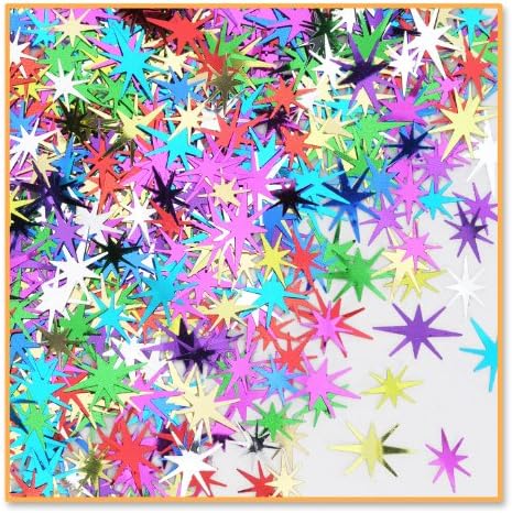 Beistle Starbursts Confetti Коледни Вечерни Аксесоари, Декорация за Рожден Ден, Посуда, 0,5 Мл, Цветни