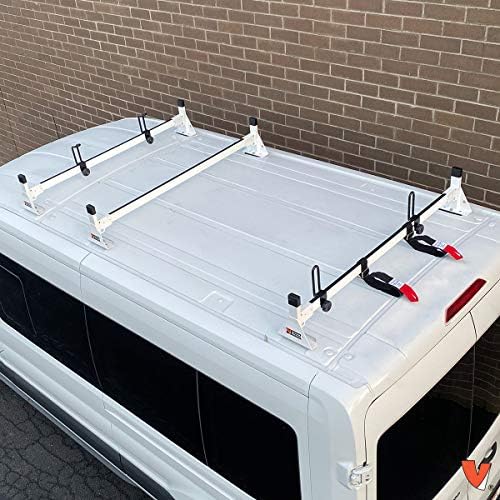 Ford Transit (Cargo) 2015-On 3 bar Rack Low Profile 54 Steel Bars White