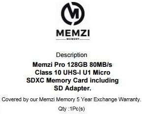 MEMZI PRO 128GB Class 10 80MB/s Micro SDXC Карта с памет SD Адаптор за Цифрови Фотоапарати Polaroid POP Instant Print