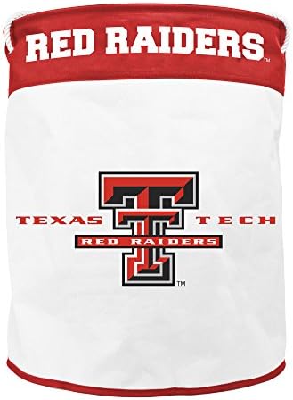 Утиный Къща NCAA Texas Tech Red Raiders Холщовая Кошница За Дрехи с Плетена На Дръжки