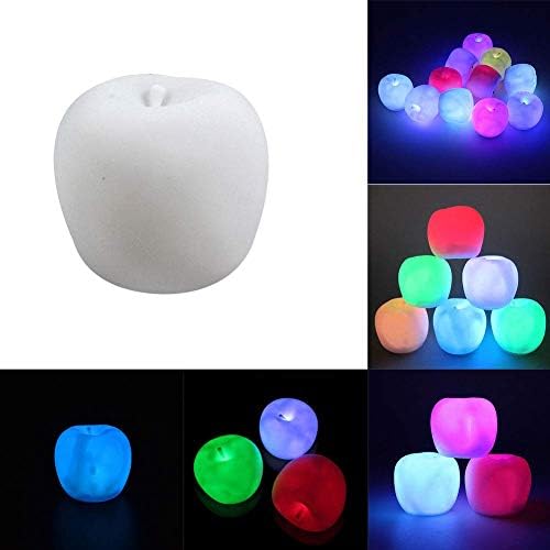 Night Light for Kids Nursery Lamp, Christmas Eve Gift Apple LED Colorful Night Light Night Lamp Table Lamp Home Party