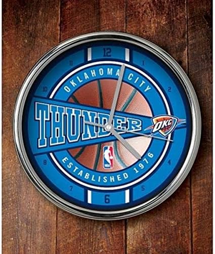 NBA Oklahoma City Thunder Официални Хромирани Часовници, Многоцветни, Един размер