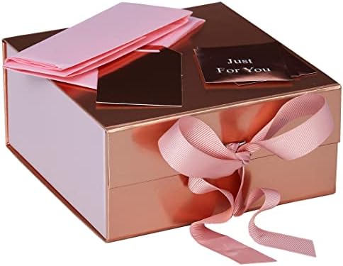 Дизайн, луксозни кутии от лилаво фолио, малък, Розово злато