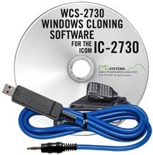 RT Systems Оригинален софтуер БАНИ-2730 USB (версия 5.0) и кабел за програмиране USB (USB-29A) за IC-2730