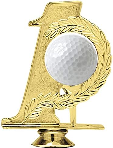 Трофеи голф награди на короната е изработен по поръчка гравиране, 6 персонални дупка в 1 трофее голф на черно база