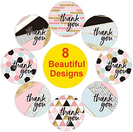 【RERERPTG】【Ready Stock】 500pcs 2Inch Thank You Stickers Собственоръчно Round Seal Labels for Candy Gift Box Wedding Thanks Stickers