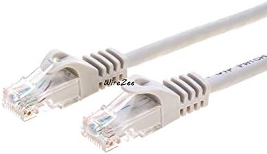 Cat6 Кръпка Мрежови кабел RJ45 UTP Ethernet Кабел (1,5 метра, сив)