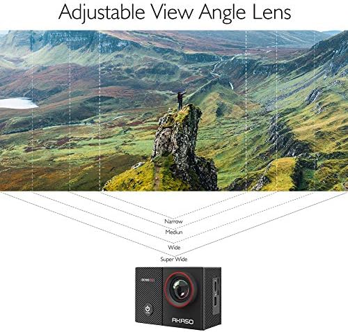 AKASO EK7000 Pro 4K Екшън-Камера със Сензорен Екран EIS Регулируем Ъгъл на Видимост Уеб Камера 40 м Водоустойчива Камера