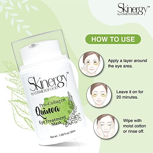 Cosmetofood Skinergy Pro-Collagen Quinoa Eye Treatment Mask-1.69 Течни унции