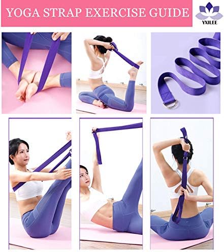 YXILEE 6Pcs Pilates Ring Set for Men - Home Exercise Gym Equipment Women Yoga Circle Топка Stretching Strap Loop Band