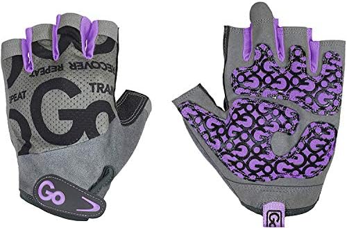 GoFit GF-WGTC-S/ЗОП Дамски ръкавици Pro Trainer с мека длан Go-Так (лилаво/Малка)