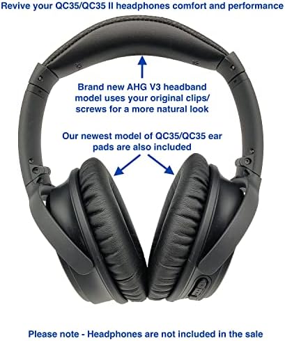 Подмяна на QC35 / QC35 ii амбушюры и QC35 лента за глава / QC35 лента за глава ii V3 Възглавница pad е Съвместима с Bose