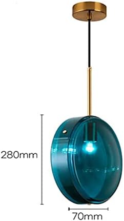 Elksdut Синя Стъклена Окачена Лампа G9 Лампа Висящи осветителни Тела за Кухня, Домашно Осветление Интериор на Хола Селска