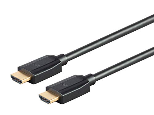 Monoprice Ultra 8K Високоскоростен HDMI кабел - 6 фута - Черно, 48 gbps, 8 До, Динамичен HDR, eARC, UHDTV, AMD FreeSync