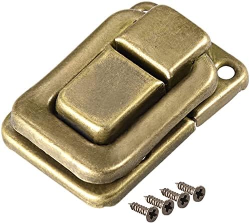 KFidFran Toggle Catch Lock, 38mm Retro Decorative Brass Hasp w Screws for Suitcase Chest Багажника Latch Закопчалка, Pack