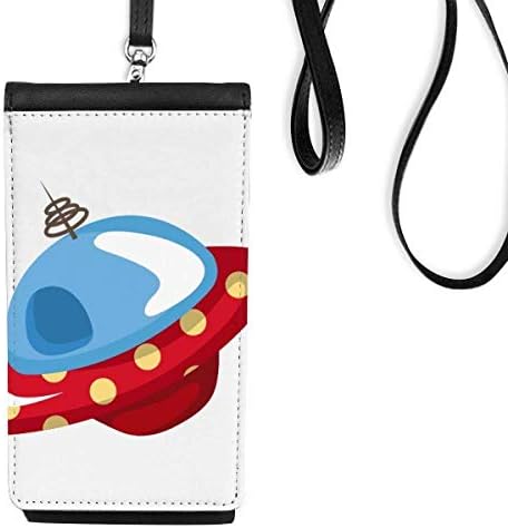 Вселената и Извънземно НЛО Арт Деко Подарък Мода Телефон в Чантата си Чантата Виси Мобилен Чанта Черен Джоба