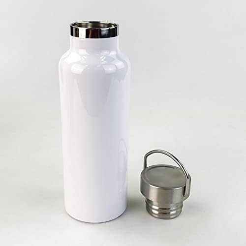 Бутилки за вода 600/750 мл от Неръждаема стомана Широк устата на бутилка с питейна вода Спортен цикъл Отворен термос колба бутилка за напитки (капацитет : 701-800 мл, цвят :