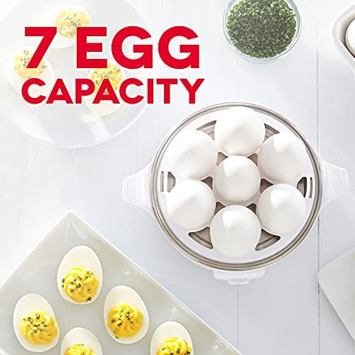 Електрическа яйцеварка Dash Express, капацитет 7 яйца за готвене, сварени, на очи, бъркани яйца или омлет с функция за