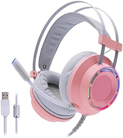 chaonong Headphone Professional Gaming Deep Bass Gaming Headset with Microphone, Подходящ за компютърни игри, USB 7.1