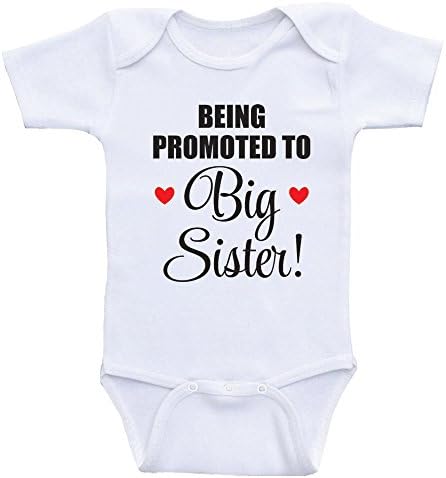 Сестра Announcement Baby Bodysuits - Promoted To Big Sister - One Piece Shirt
