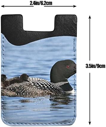 Loon Birds Card Holder for Back of Phone Adhesive Stick On Портфейла As Credit Card Holder Mobile Phone Package Портфейла and Card Holder Портфейла Id Card for of all Смартфони