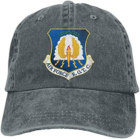 Air Force ROTC Пълна бейзболна шапка Регулируема Класическа Реколта Промытая Памучен Дишаща Деним Шапка за Татко