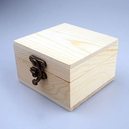 LONMAIX Дървена кутия за Вашия подарък Бижута Часовници Незаконченная дървена кутия (дървена)