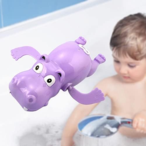 Almencla Plastic Wind Up Хипопотама Swimming Bath Toy Pool Bathtub Toys Gift for Kids