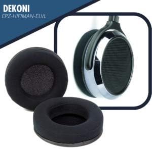 Сменяеми амбушюры Dekoni Audio Memory Foam са Съвместими със слушалки HiFiMan Sundara, HE400i и други (луксозен велур)