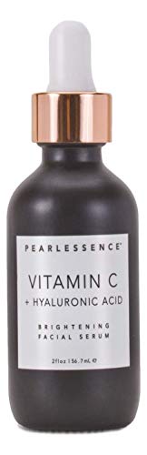 Pearlessence Осветляющая серум за лице с витамин С и хиалуронова киселина - Мощна хидратация, за да помогне на Мивката
