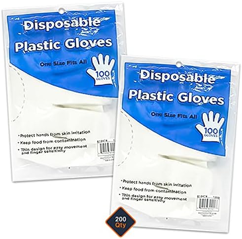 За еднократна употреба пластмасови ръкавици Graydon Hall Bulk 200 One-Size-Fits-All ръкавици за Еднократна употреба за