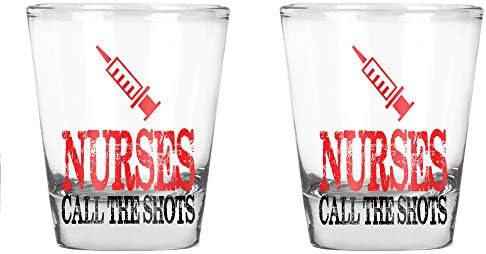 Nurses Call The Кадри - Смешни Birthday Idea for Nurses - 1.75 OZ Shot Glass (2)