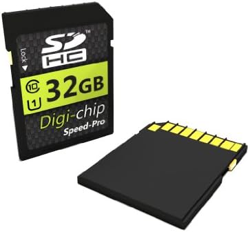 Digi-Чип HIGH Speed 32GB UHS-1 Class 10 SDHC Карта с памет за цифров фотоапарат Nikon Coolpix L26, L810, L610, L820, L28,