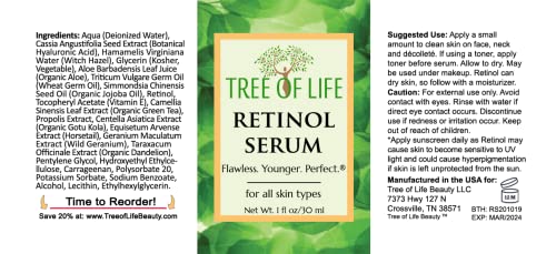 Комбиниран пакет Tree of Life Анти-Стареене Vitamin C Serum and Retinol Serum Комбо Пакет, Обновляющий и възстановяване