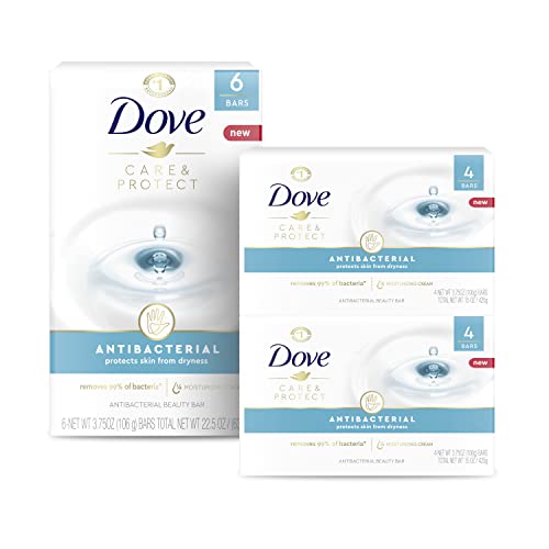 Dove Beauty Bar За всички Типове кожа Антибактериално Предпазва от Изсушаване на кожата 3,75 унция 14 Бар